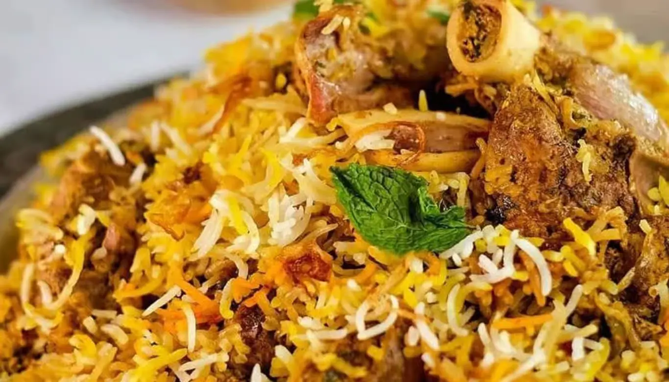 Authentic Lamb Biryani at Nosh Cafe in Edmonton